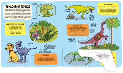 Развивающая книга CLEVER Маленькие исследователи. Динозавры (Покидаева Т.)