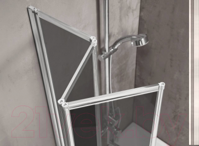 Стеклянная шторка для ванны Adema NFC643 (тонированное стекло)