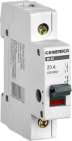 

Выключатель нагрузки Generica, ВН-32 1Р 20А / MNV15-1-020
