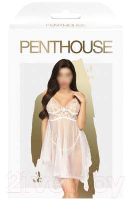 Костюм эротический Penthouse Naughty Doll & Quot / PENT4006284 (S/M, белый)