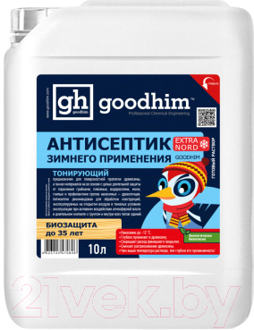 

Антисептик для древесины GoodHim, Зеленый;коричневый, Extra Nord зимнего применения / 70606