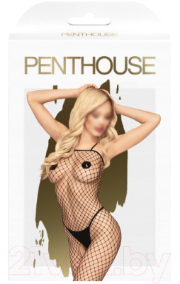Костюм-сетка эротический Penthouse Body Search / PENT4006444 (XL, черный)