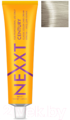 Крем-краска для волос Nexxt Professional Century 11.01 (супер блондин пепельный)