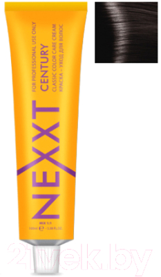 Крем-краска для волос Nexxt Professional Century 5.38 (светлый шатен золотистый махагон)