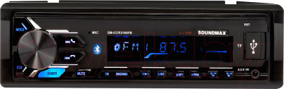 Бездисковая автомагнитола SoundMax SM-CCR3186FB (черный)