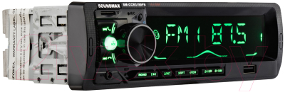Бездисковая автомагнитола SoundMax SM-CCR3189FB (черный)