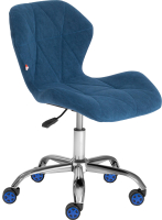 Кресло офисное Tetchair Selfi флок (синий) - 