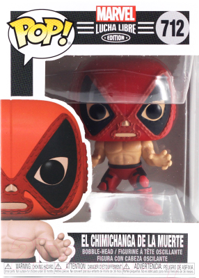 Фигурка коллекционная Funko POP! Bobble Marvel Luchadores Deadpool 53874 / Fun2549862