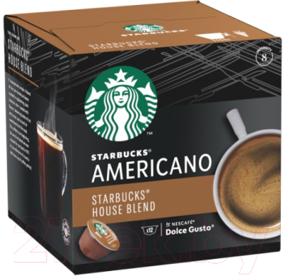 Кофе в капсулах Starbucks House Blend Americano / 0002093060 (102г )
