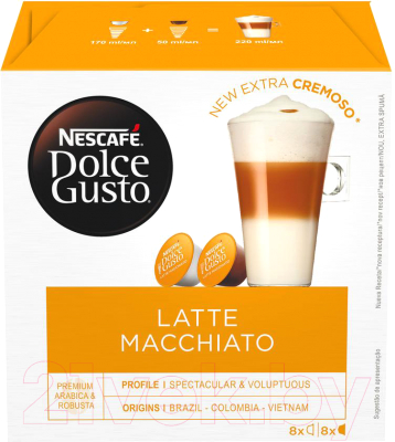 

Кофе в капсулах Nescafe, Dolce Gusto Latte Macchiato