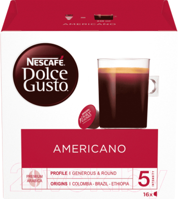 

Кофе в капсулах Nescafe, Dolce Gusto Americano