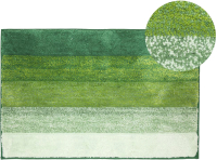 Коврик для ванной АкваЛиния Микрофибра полоска 35317-8 (50x80, зеленый) - 