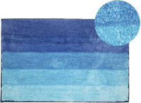 Коврик для ванной АкваЛиния Микрофибра полоска 35317-7 (50x80, синий) - 