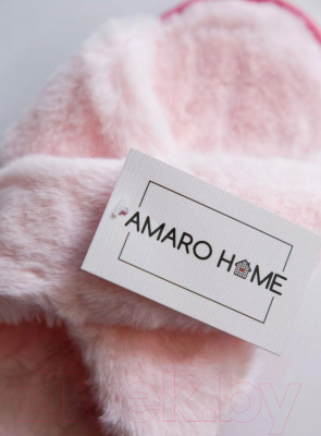 Тапочки домашние Amaro Home Открытый нос / HOME-4005-R0-36 (розовый, 36-38)