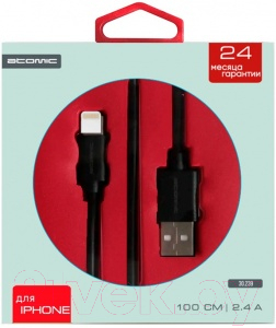 

Кабель Atomic, HQ-Base USB-Lightning / 30244