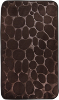Коврик для ванной АкваЛиния Полиэстер Камни STH-4575 (45x75, коричневый) - 