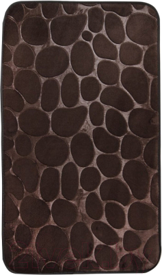 Коврик для ванной АкваЛиния Полиэстер Камни STH-4575 (45x75, коричневый)