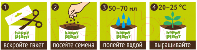 Набор для выращивания растений Happy Plant Бальзамин огонек / hpd-3