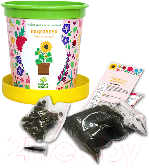 Набор для выращивания растений Happy Plant Подсолнух миниатюрный / hpn-17 — фото 3