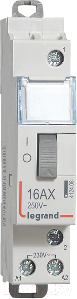 Реле импульсное Legrand CX3 16А 250VAC 1P цепь управления 230VAC 1НО 1М / 412408