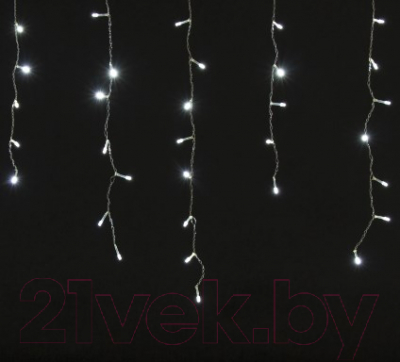 Изображение товара Светодиодная бахрома Золотая сказка Бахрома / 591271 (2x0.5м, холодный белый)