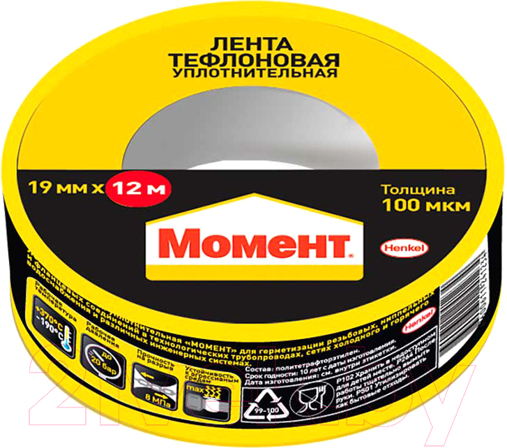 Фиксатор резьбы Момент Тефлоновая (12м)