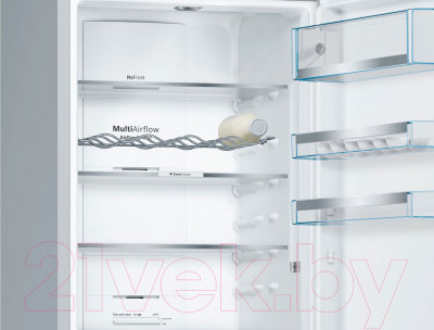 Холодильник с морозильником Bosch KGN39IJ31R (лайм)
