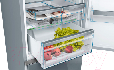Холодильник с морозильником Bosch KGN39IJ31R (жемчужно-белый)