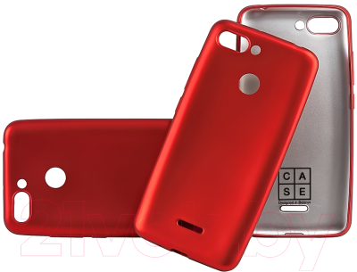 Чехол-накладка Case Deep Matte для Redmi 6 (красный)