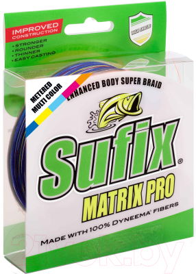 Изображение товара Леска плетеная Sufix Matrix Pro 0.20мм / SMP20M250RU (250м, разноцветный)