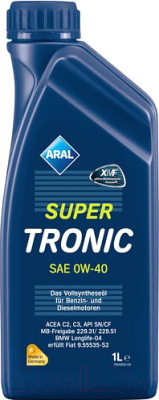 

Моторное масло Aral, SuperTronic 0W40