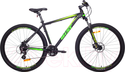 Велосипед AIST Slide 1.0 29 (19.5, черный/зеленый)