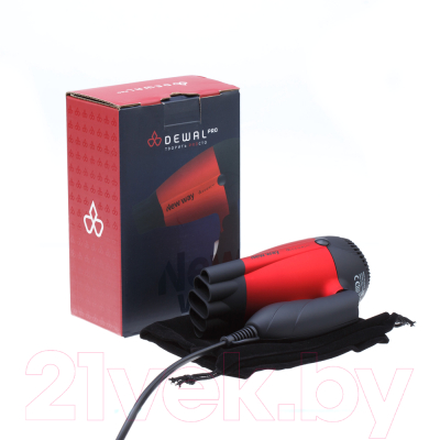 Компактный фен Dewal New Way / 03-5512 (красный)