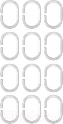 

Кольца для шторки АкваЛиния, 81-001