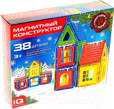 Конструктор магнитный Unicon Новогодняя серия Sl-02721 / 4371527 (38эл)