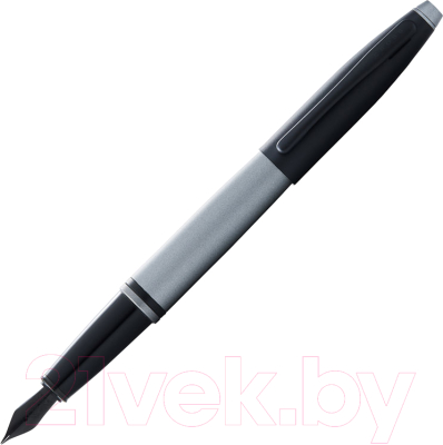 Ручка перьевая имиджевая Cross Calais Matte Gray And Black Lacque / AT0116-26MJ (серый/черный)