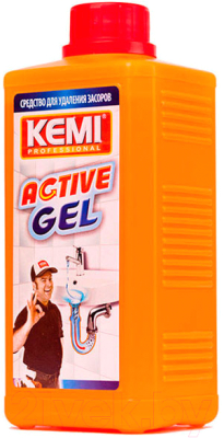 Средство для устранения засоров Kemi Professional Active Gel (1л)