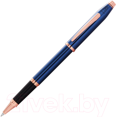 Ручка-роллер имиджевая Cross Selectip Century II / AT0085-138 (синий/розовое золото)
