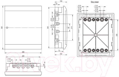 Бокс пластиковый IEK MKP82-V-24-WD-41-10