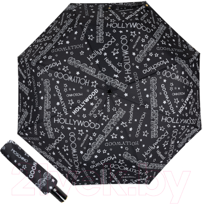 Зонт складной Moschino 8603-OCA Hollywood Black