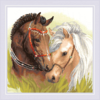 Набор для вышивания Риолис Пара лошадей / 1864 - 