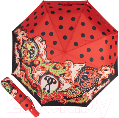 Зонт складной Moschino 8740-OCС Double Red