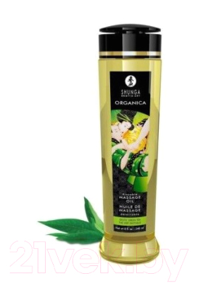 Эротическое массажное масло Shunga Organic Green Tea / 1311 (240мл )