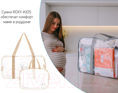 Комплект сумок в роддом ROXY-KIDS RKB-004 (2шт, бежевый)