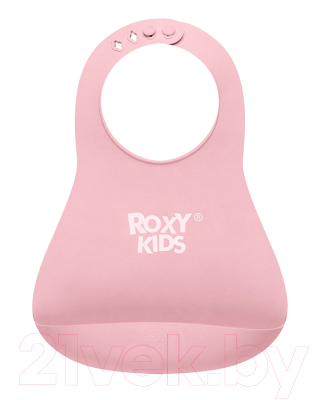 Нагрудник детский Roxy-Kids Мягкий / RB-402P (розовый)