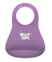 Нагрудник детский Roxy-Kids Мягкий / RB-402V (фиолетовый) - 