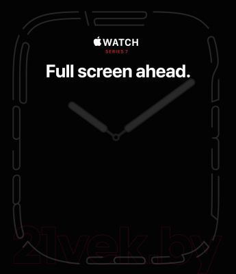 Умные часы Apple Watch Series 7 GPS 41mm / MKMX3 (алюминий черный/темная ночь)