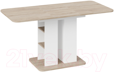 Обеденный стол ТриЯ Мюнхен тип 2 (белый ясень/дуб сонома)