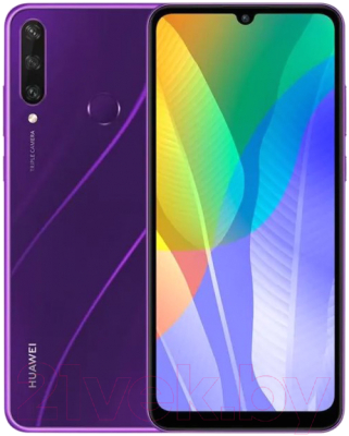 Смартфон Huawei Y6p / MED-LX9N (мерцающий фиолетовый)