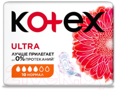 Прокладки гигиенические Kotex Ultra Normal ультратонкие с крылышками мягкая поверхность (10шт)